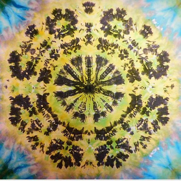 Tie Dye Tapestry Masculine Mandala - Picture 2 of 5